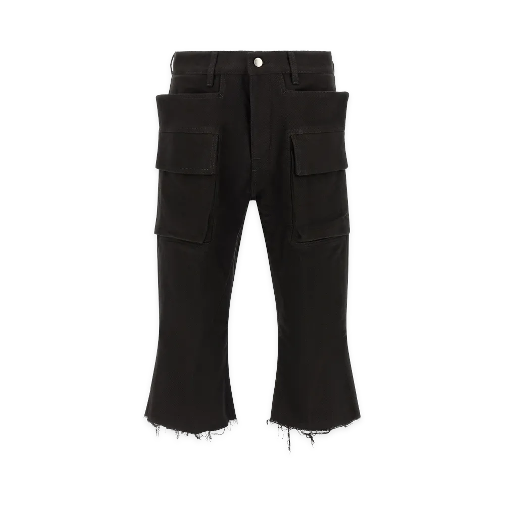 Rick Owens cargo Bolan Cutoffs Pants "Black"