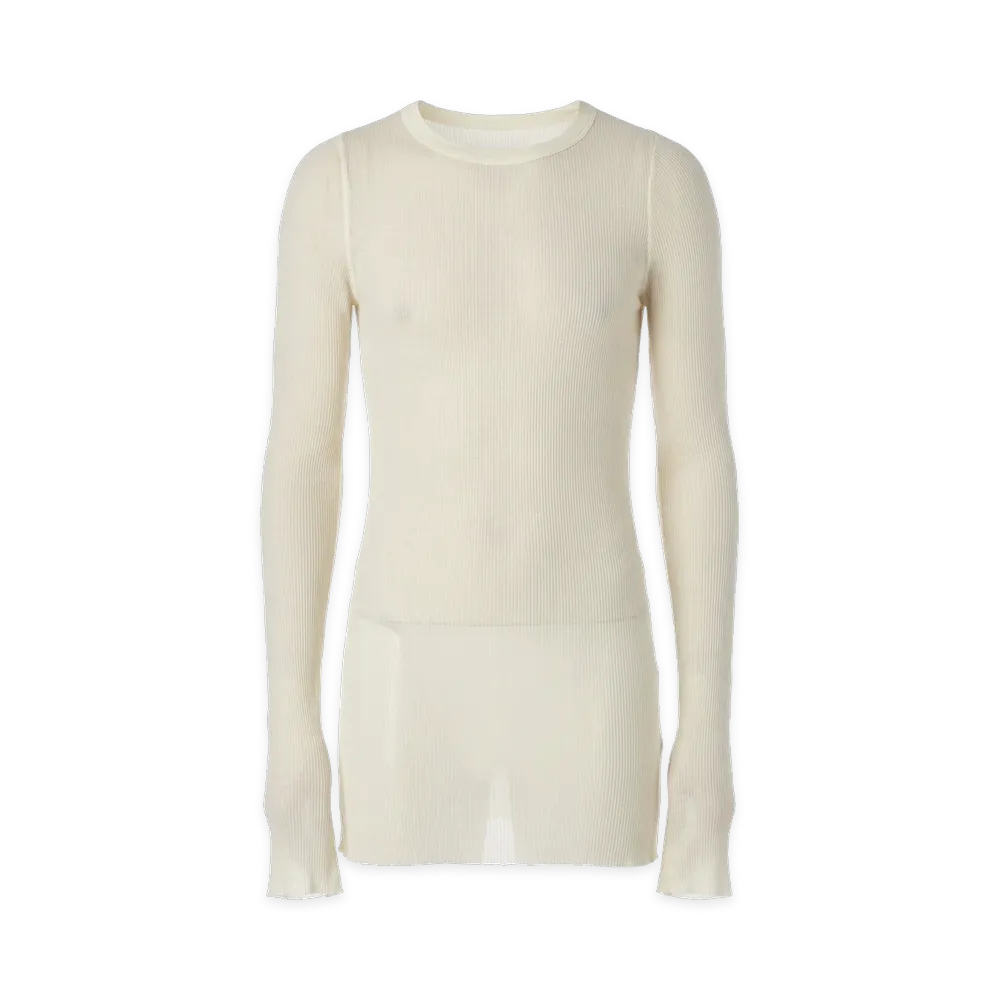 Rick Owens Long Sleeve T-Shirts "White"