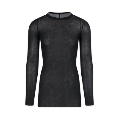 Rick Owens Long Sleeve T-Shirts "Black"