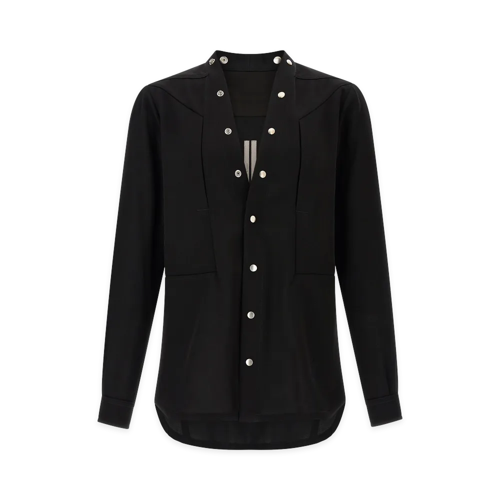 Rick Owens larry Frogpocket Shirt "Black"