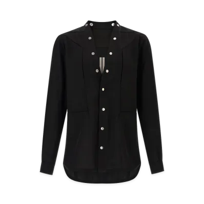 Rick Owens larry Frogpocket Shirt "Black"