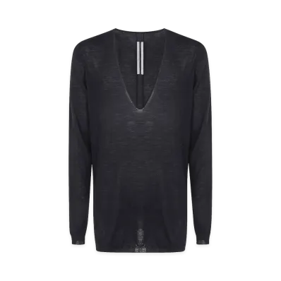 Rick Owens Oversized V Sweater "Black"
