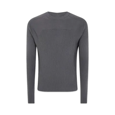 Rick Owens Ribbed Geo Sweater "Gray"