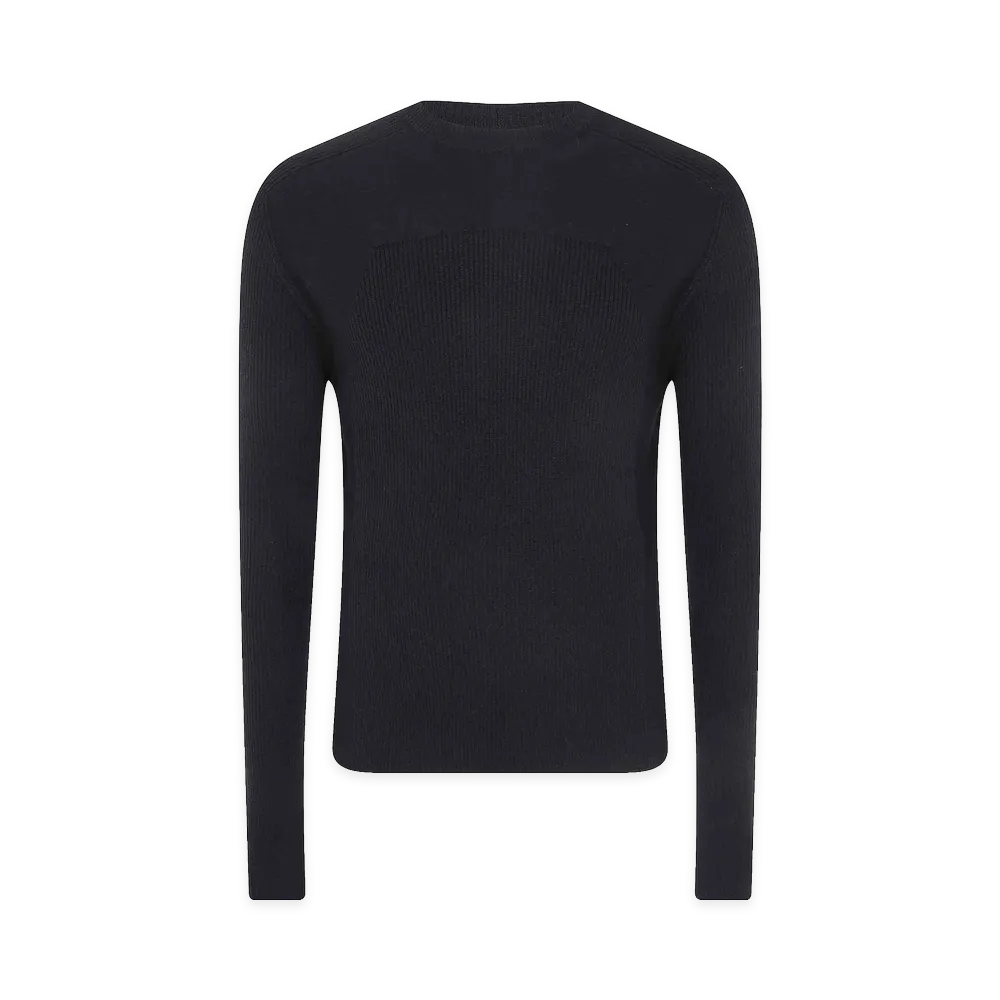 Rick Owens Ribbed Geo Sweater "Black"