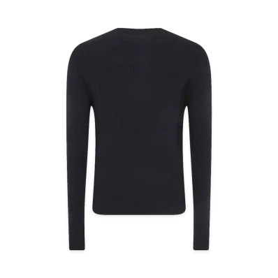 Rick Owens Ribbed Geo Sweater "Black"