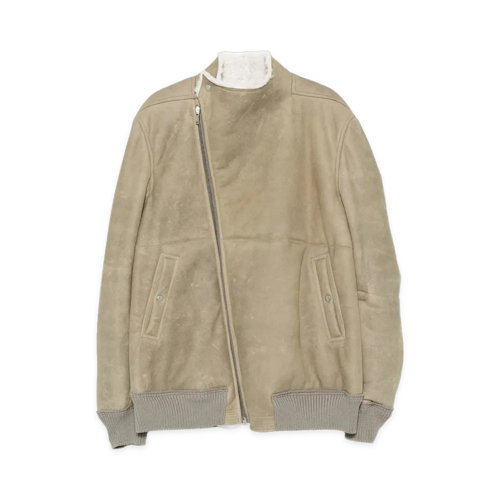 Rick Owens Leather Outerwear "Green"
