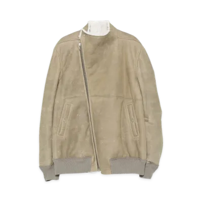 Rick Owens Leather Outerwear "Green"