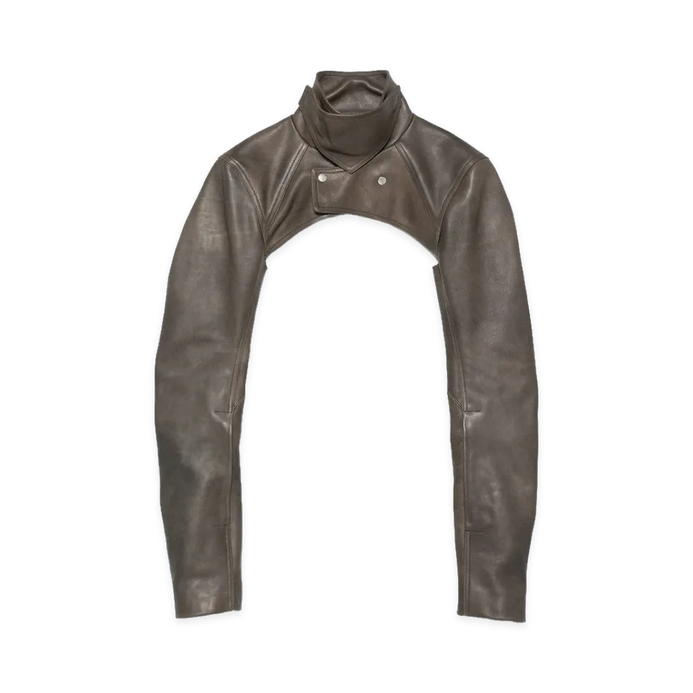 Rick Owens Women's Leather Outerwear "Brown"