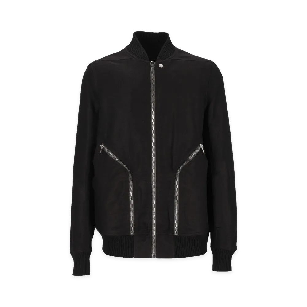 Rick Owens Heizer Flight Jacket "Black"