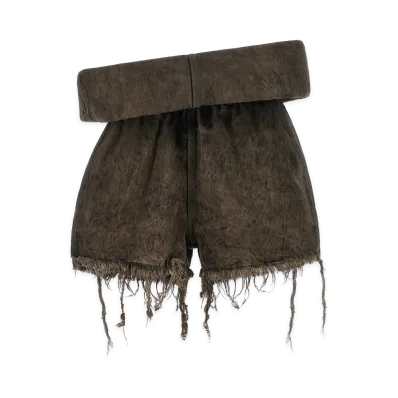 Rick Owens Women's Crater Shorts "Beige"