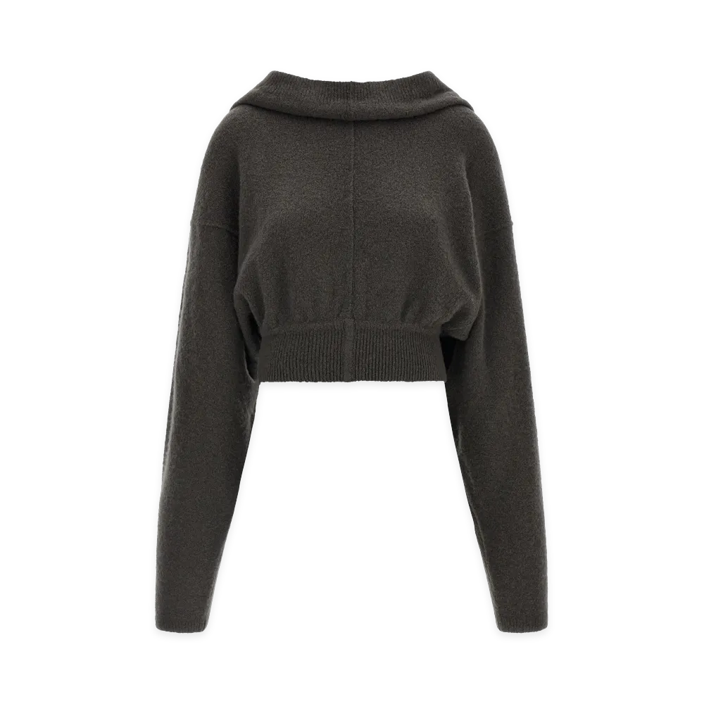 Rick Owens Women's Tower Pull Hoodie "Brown"