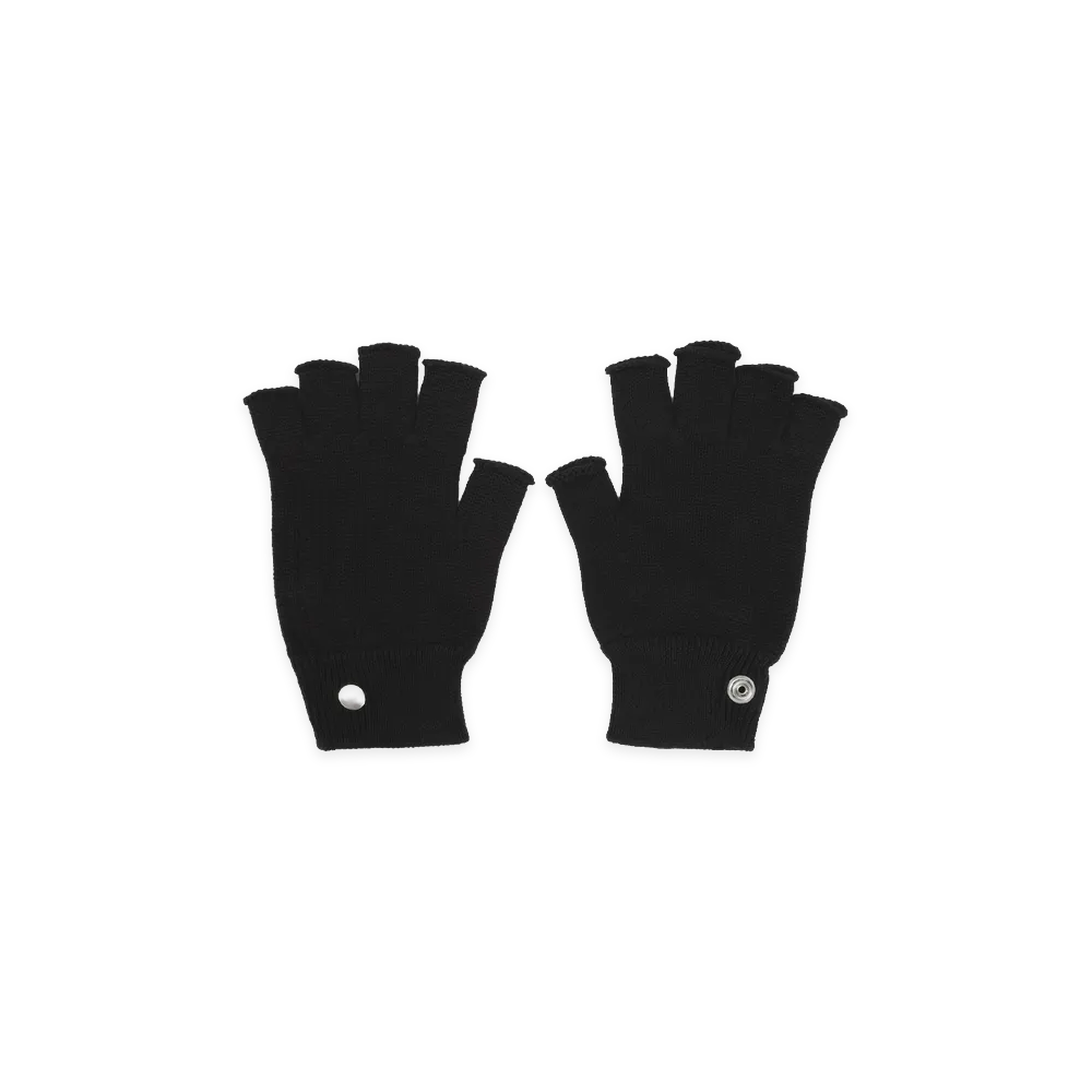 Rick Owens Women's Fingerless Gloves "Black"