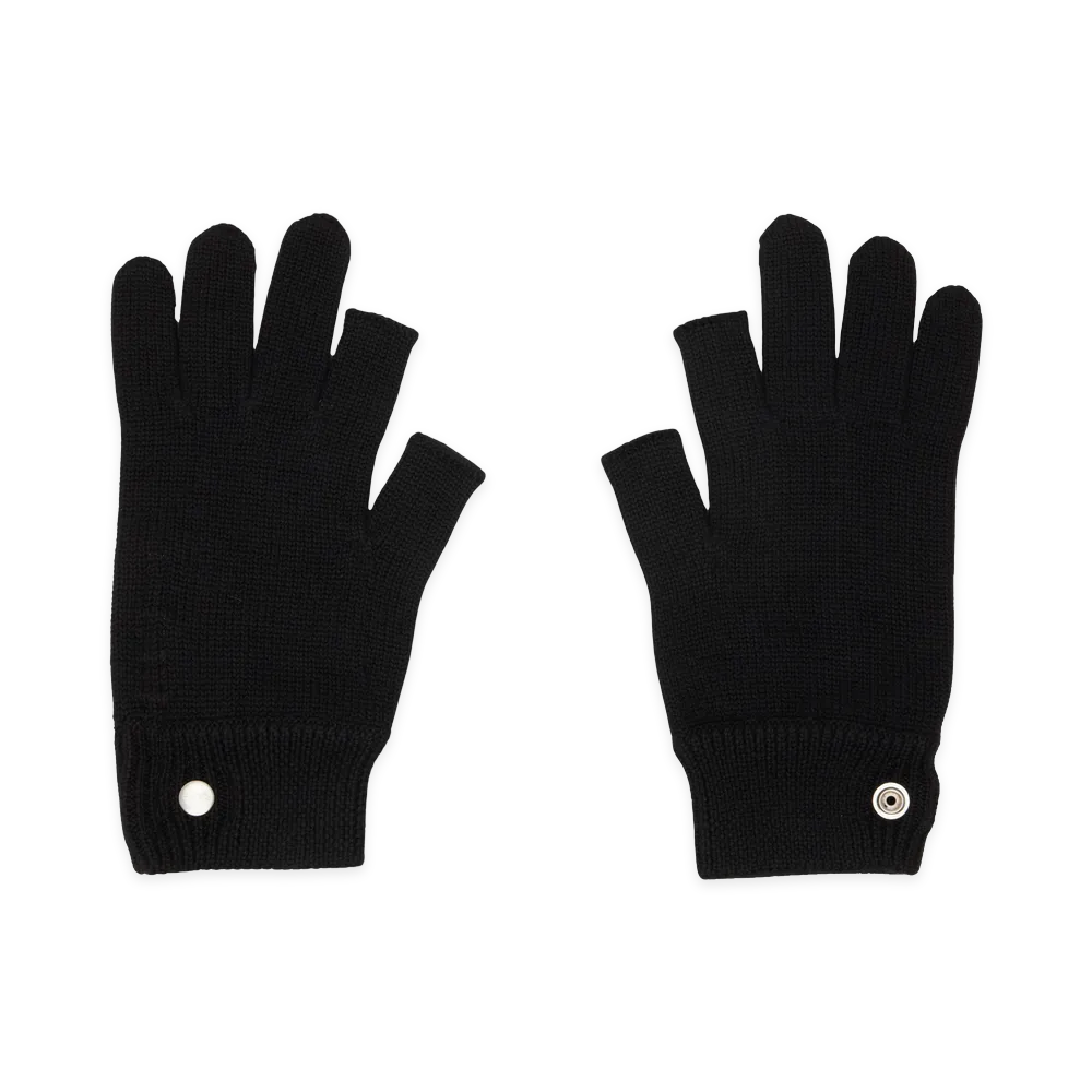 Rick Owens Women's Guanti Touchscreen Tower "Black"