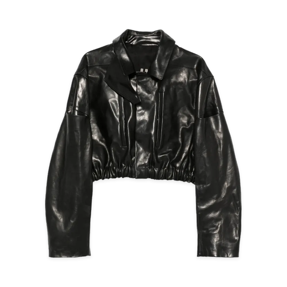 Rick Owens Women's Leather Outerwear "Black"