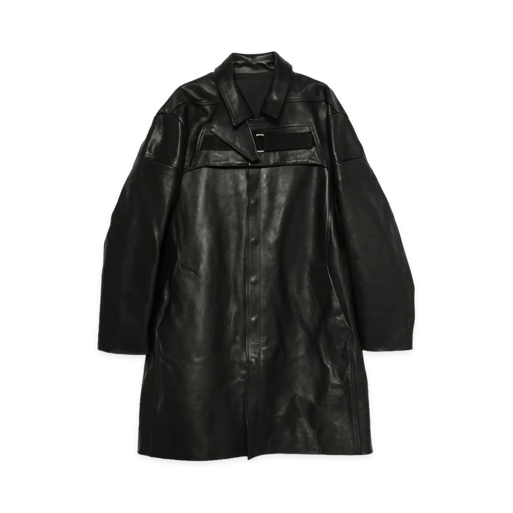 Rick Owens Leather Outerwear "Black"