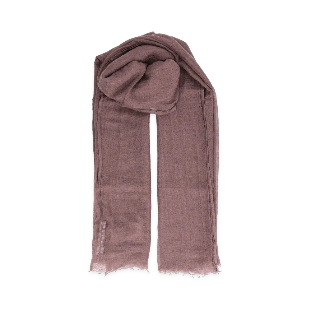 Rick Owens Wool and Cashmere Scarf "Brown"