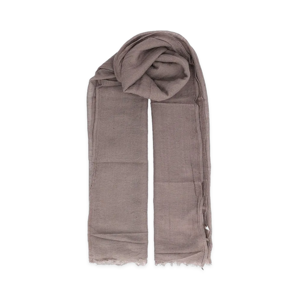 Rick Owens Wool and Cashmere Scarf "Beige"