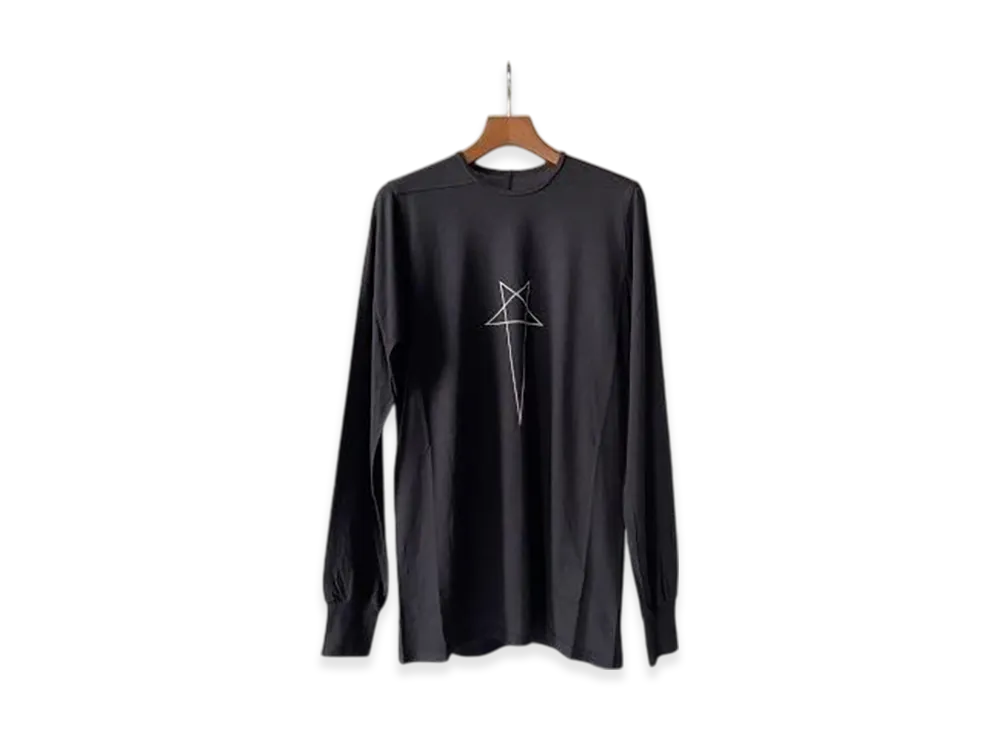 Rick Owens DRKSHDW Long Sleeve T-Shirt RNEP3 "Black/Pearl"