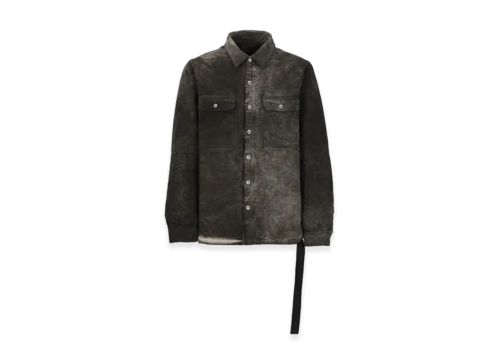 Rick Owens DRKSHDW Black Denim Shirt "Beige"