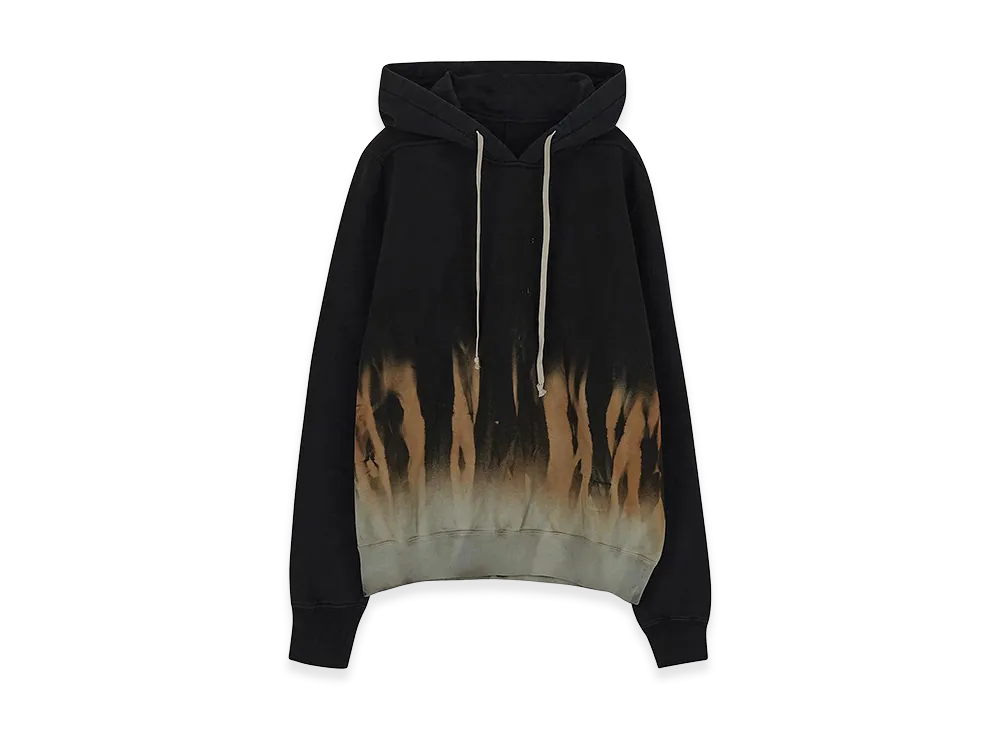Rick Owens DRKSHDW Cotton Hoodie Sun Flame "Black"