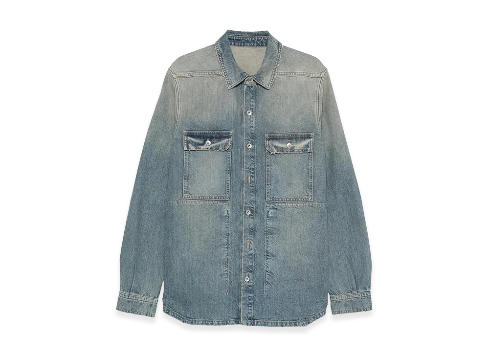 Rick Owens DRKSHDW 'outershirt' Jacket "Blue"