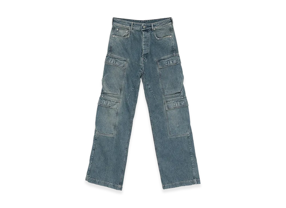 Rick Owens DRKSHDW 'double Cargo' Jeans "Blue"