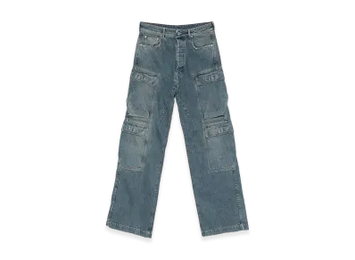 Rick Owens DRKSHDW 'double Cargo' Jeans "Blue"