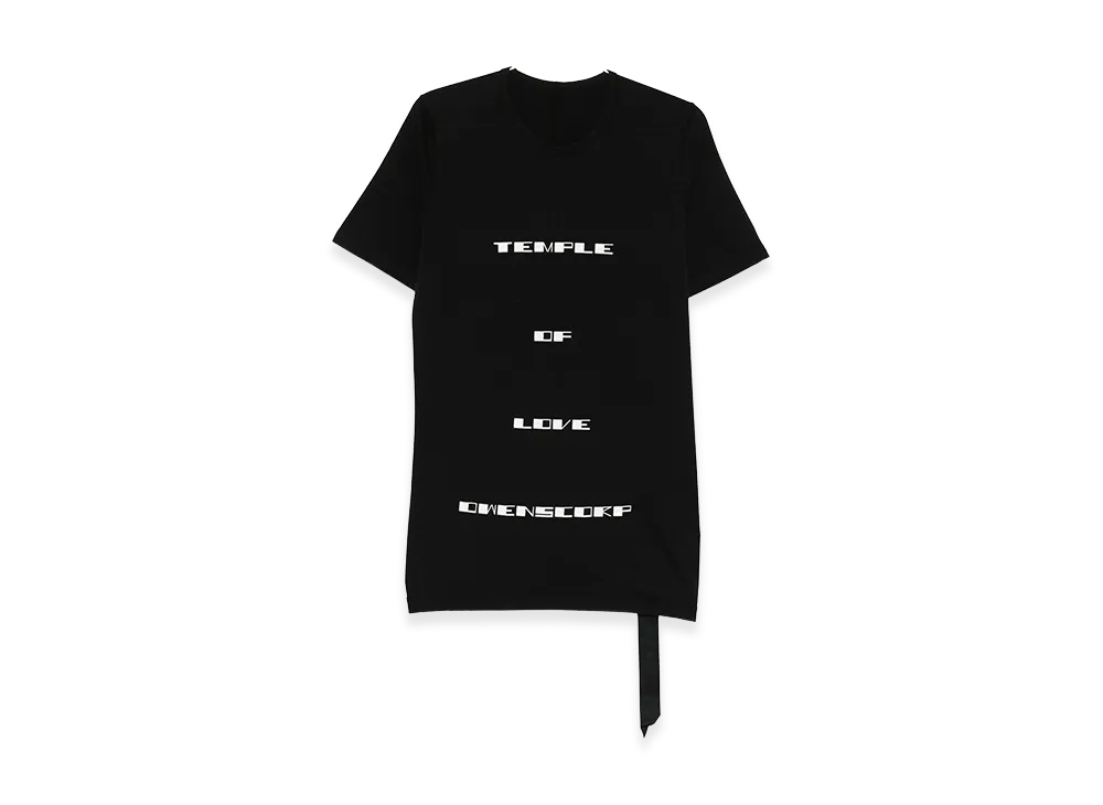 Rick Owens DRKSHDW Level T Crewneck Short Sleeve With Print "Black"