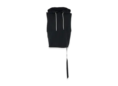Rick Owens DRKSHDW Hooded Tunic Crop Sleeveless "Black"