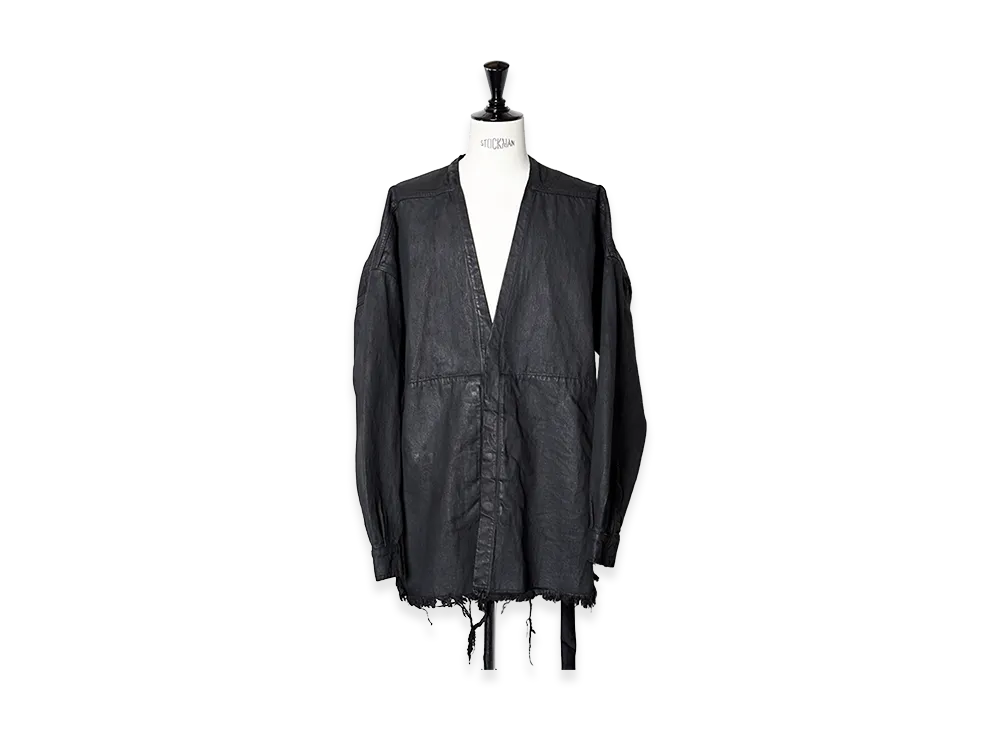 Rick Owens DRKSHDW Lido Larry Shirt "Black Wax"