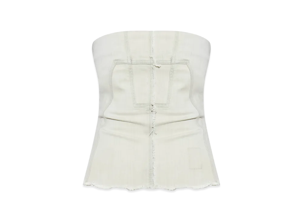 Rick Owens DRKSHDW Women's Bustier Top "White"