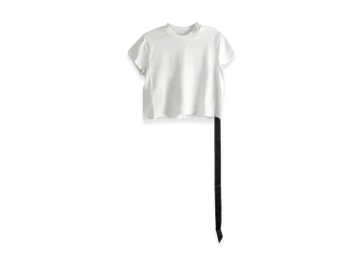 Rick Owens DRKSHDW Women's Cropped Small Level T-Shirt "White"