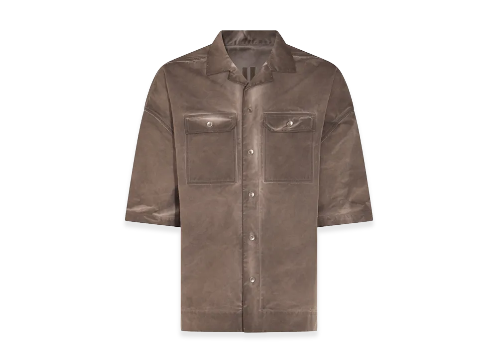 Rick Owens DRKSHDW Tommy Oversize Short Sleeve Shirt "Dust"