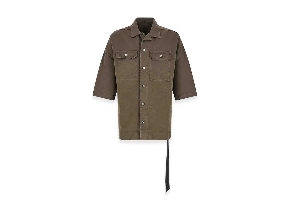 Rick Owens DRKSHDW Magnum Tommy Short Sleeve Shirt "Dust"