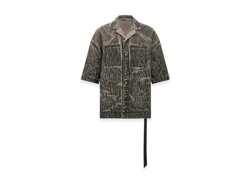 Rick Owens DRKSHDW Magnum Tommy Short Sleeve Shirt "Gray"
