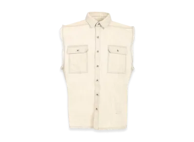 Rick Owens DRKSHDW Jumbo Tommy Sleeveless Shirt "White"