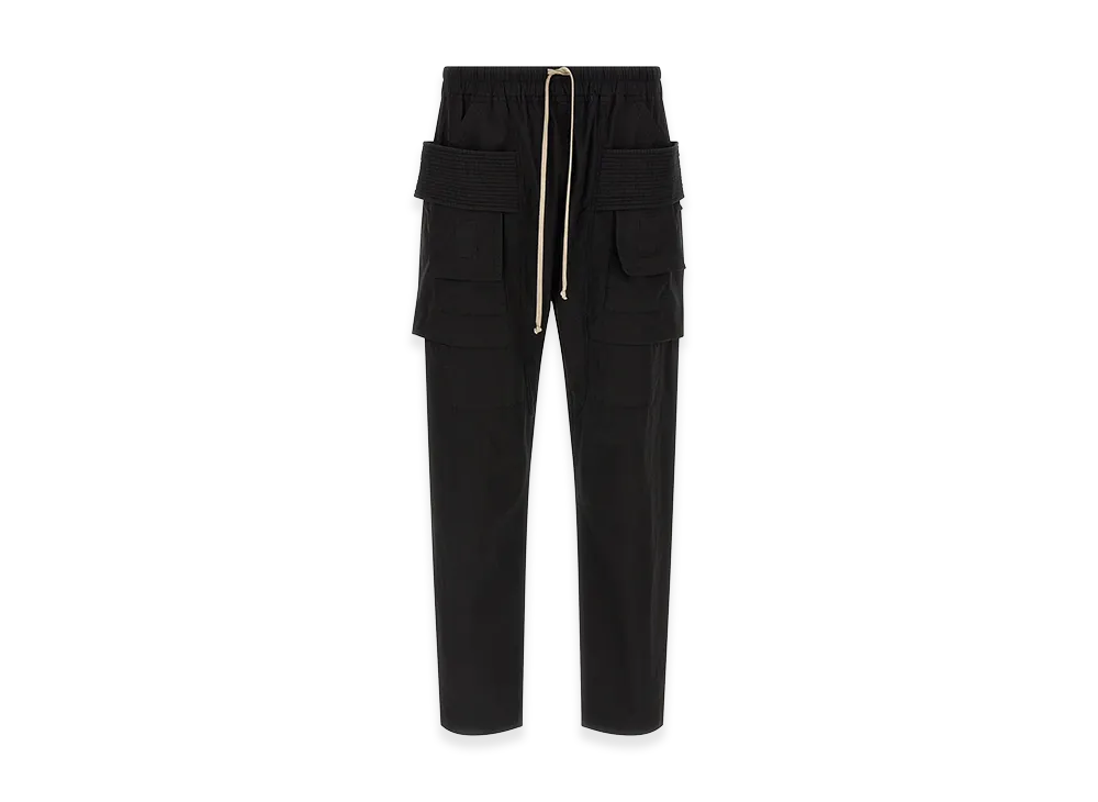 Rick Owens DRKSHDW Creatch Cargo Drawstring Pants "Black"