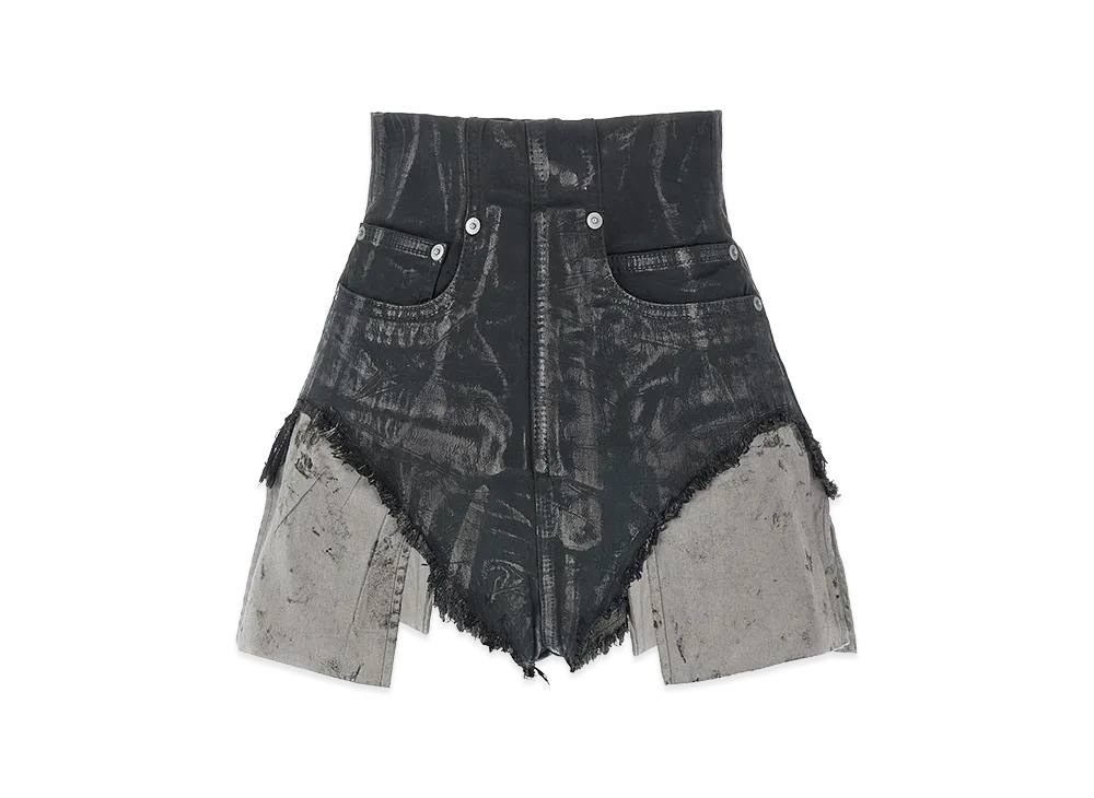 Rick Owens DRKSHDW Women's Dirt Cutoffs Shorts "Dark Blue"