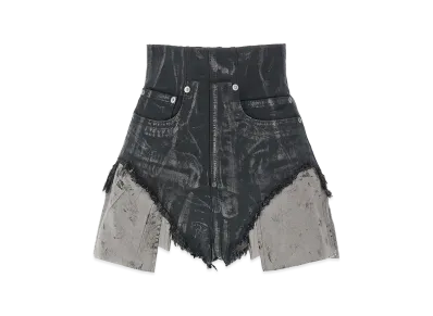 Rick Owens DRKSHDW Women's Dirt Cutoffs Shorts "Dark Blue"