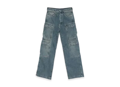 Rick Owens DRKSHDW Double Cargo Jeans "Blue"
