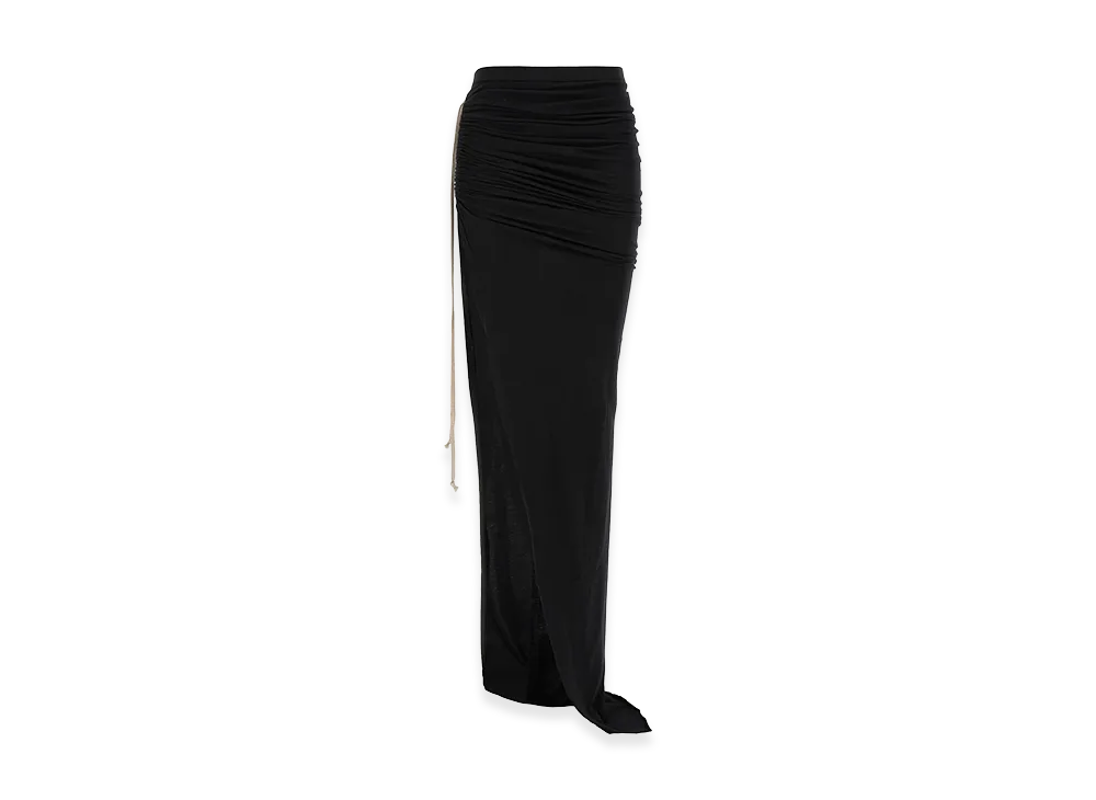Rick Owens DRKSHDW Women's Soft Edfu Skirt "Black"