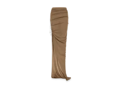 Rick Owens DRKSHDW Women's Soft Edfu Skirt "Beige"