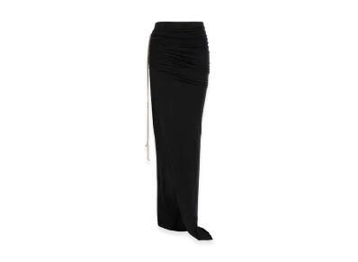 Rick Owens DRKSHDW Women's Soft Edfu Skirt "Black"