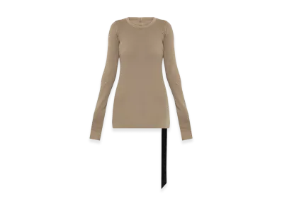 Rick Owens DRKSHDW Women's Lond Sleeve T-Shirts "Beige"