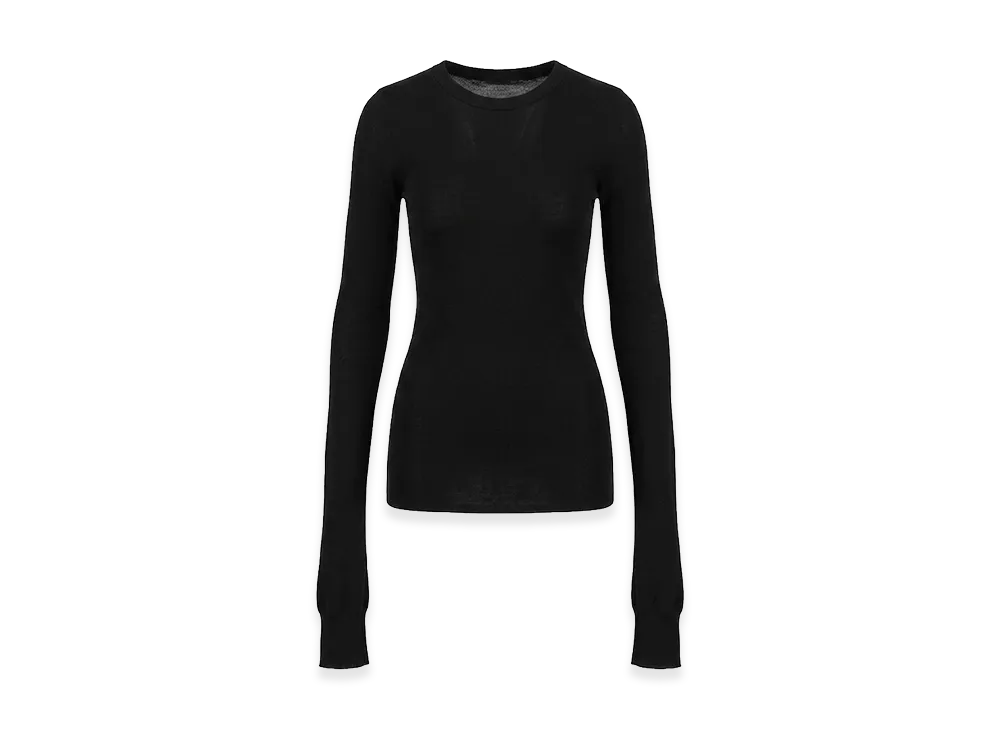 Rick Owens DRKSHDW Women's Lond Sleeve T-Shirts "Black"