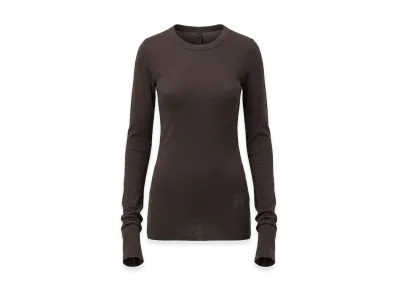 Rick Owens DRKSHDW Women's Long Sleeve T-Shirts "Brown"