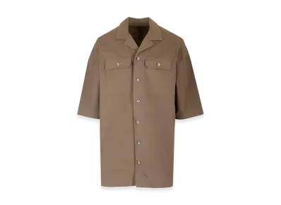 Rick Owens DRKSHDW Magnum Tommy Short Sleeve Shirt "Beige"