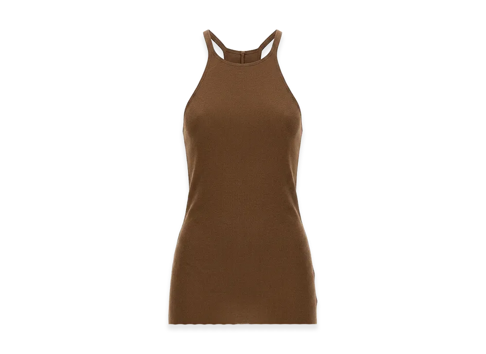 Rick Owens DRKSHDW Women's Racer Back T-Shirt "Brown"