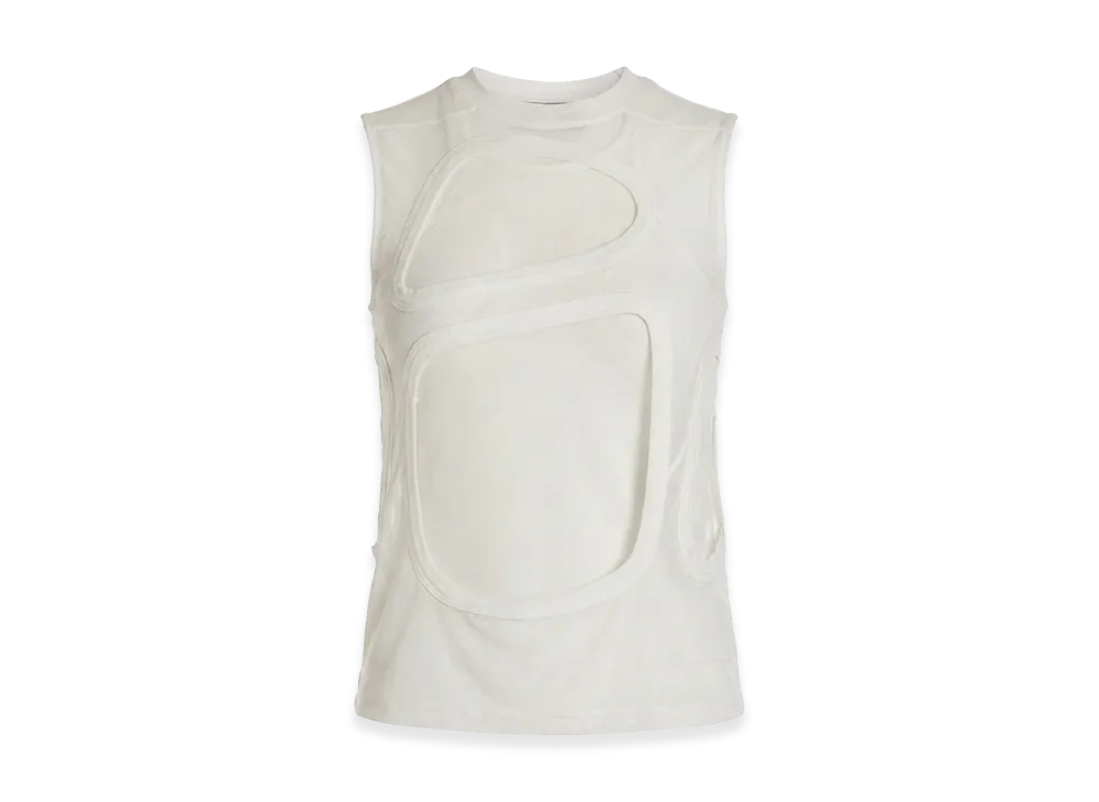 Rick Owens DRKSHDW Women's Top Cut Out "White"