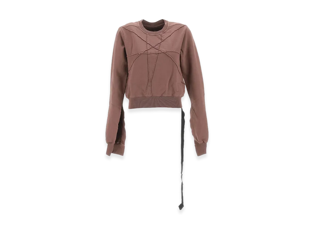 Rick Owens DRKSHDW Women's Cropped Sweatshirt "Brown"